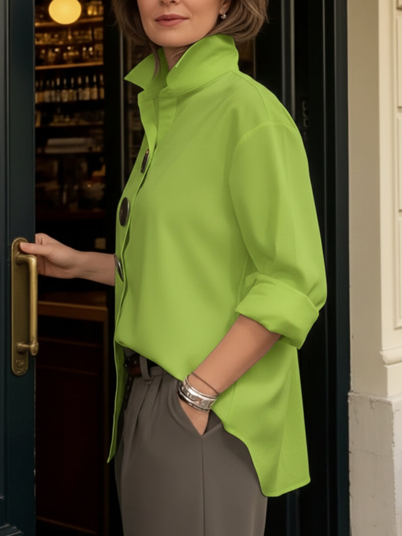 MOREAU LYON | BLOUSE CLASSIQUE À BOUTONS POUR FEMME