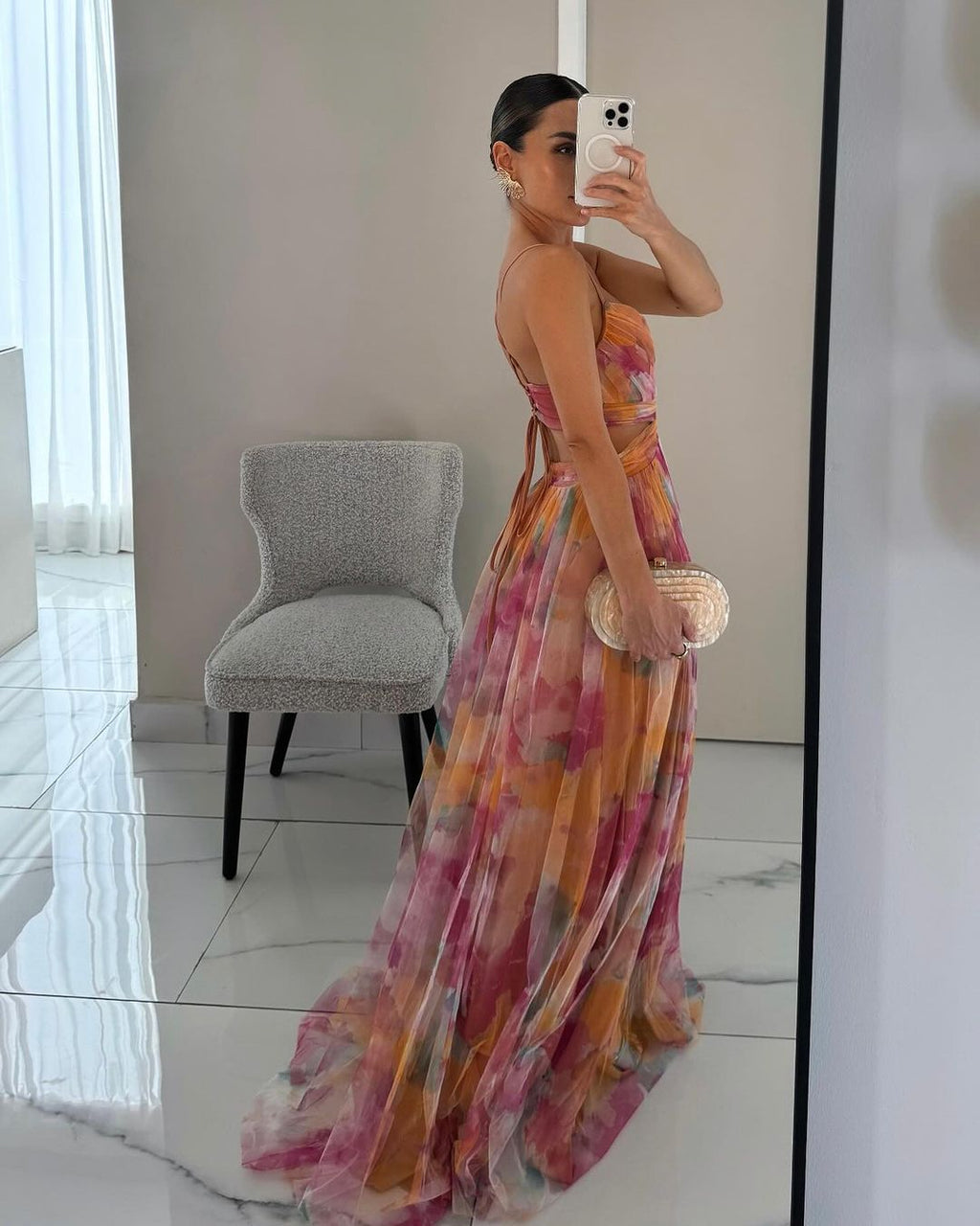 MOREAU LYON | ROBE MAXI FLORALE POUR FEMMES