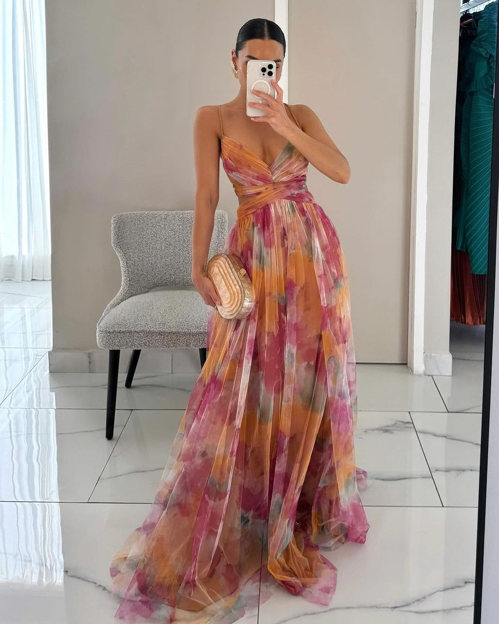 Flor | Robe maxi à fleurs légère