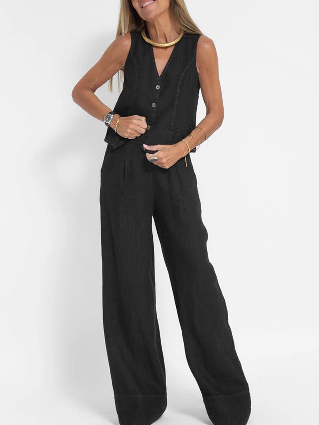 Ella | Ensemble Veste et Pantalon Ample (Presque épuisé)