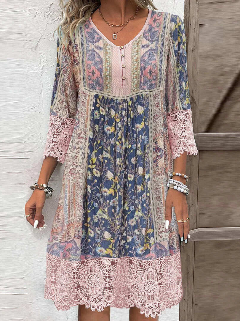 Sheena | Robe Boho aérienne avec une touche féminine