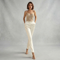 Combinaison Femme Élégante Bustier Tenue Soirée Chic