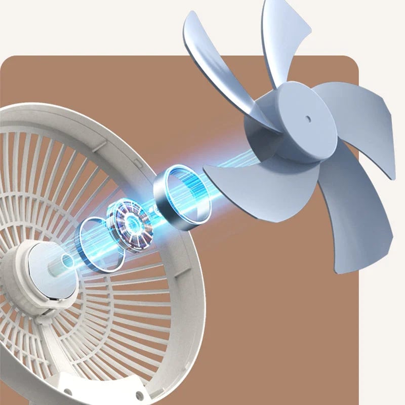 AeroLux Élégant Ventilateur Portable | Ventilateur pliable et stylé pour un confort ultime
