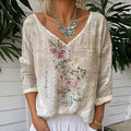 Rosanna | T-shirt décontracté au style vintage avec imprimé floral