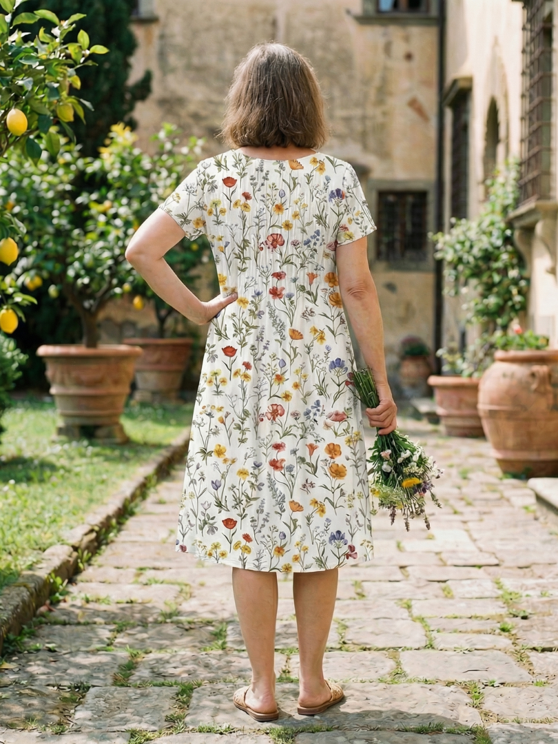 Florence | Robe Champêtre de Fleurs Sauvages