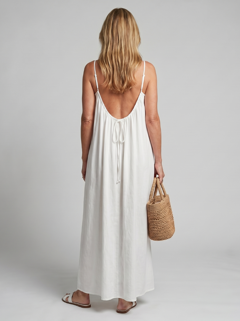Tula | Robe de détente à encolure froncée
