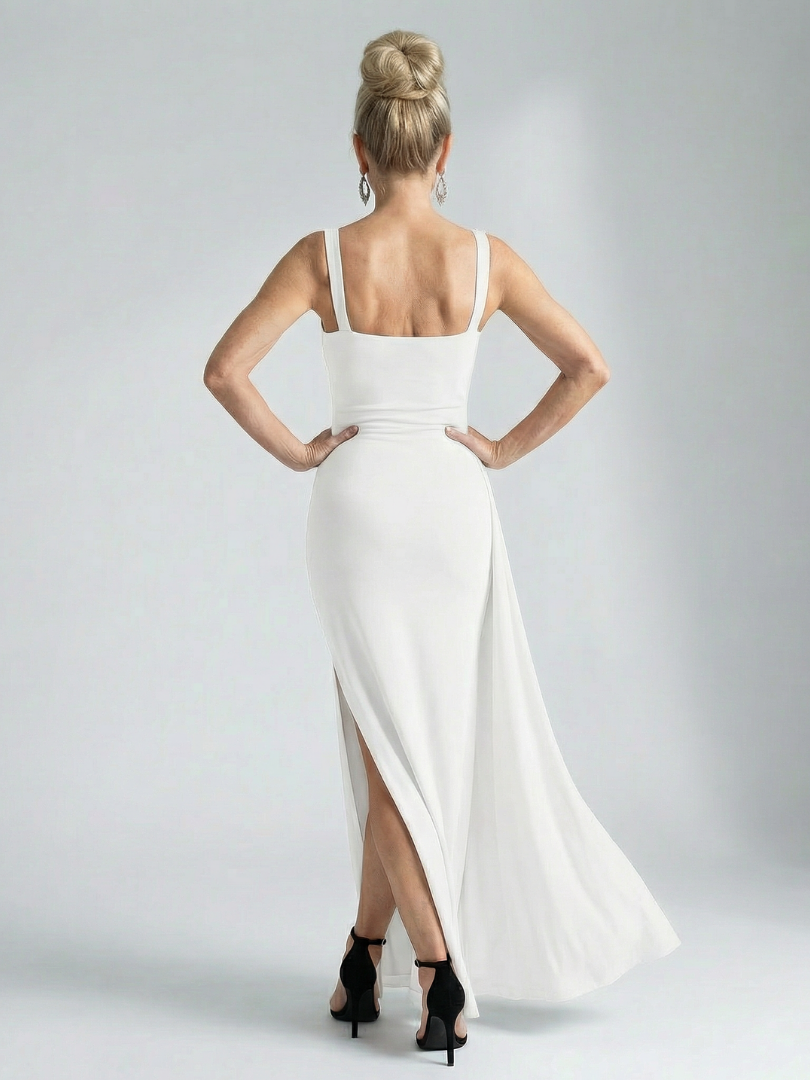 Sorela | Robe Midi à Encolure Douce