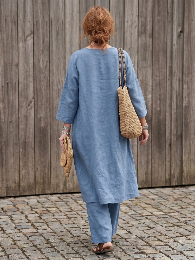 Onyx | Ensemble Haut Tunique Ample et Pantalon Large