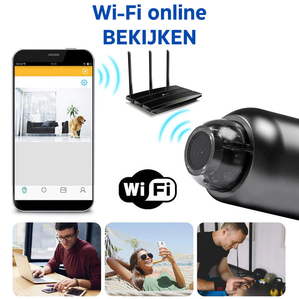 MiniEye Caméra de Sécurité Full HD | Caméra Mini Compacte avec Vision Nocturne & Détection de Mouvement