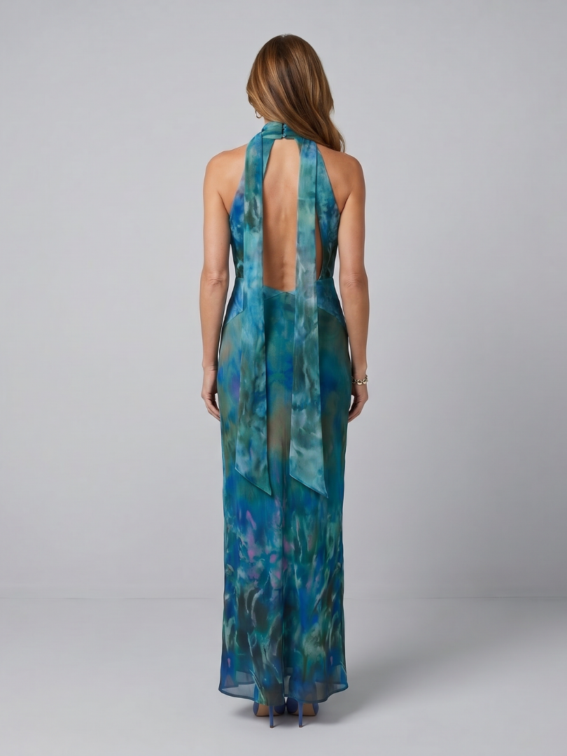 Juniper | Robe Maxi Sans Manches à Encolure Halter