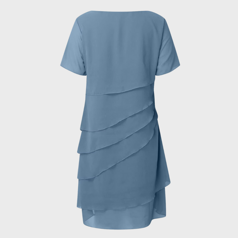 Elara™ - Robe en Chiffon Superposée