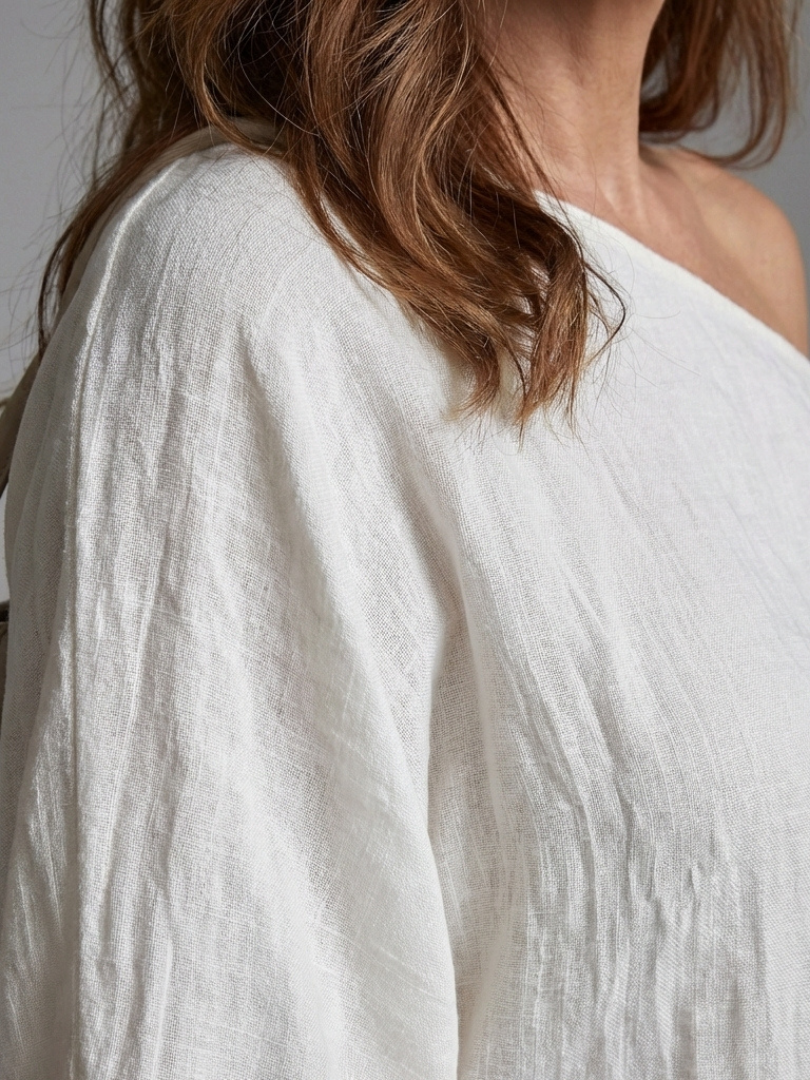 Blythe | Robe Maxi Drapée à Une Épaule