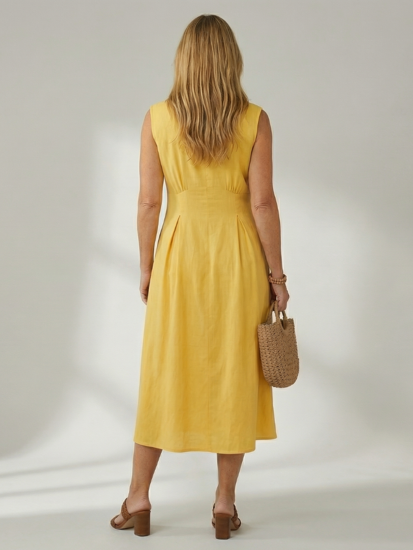 Celyn | Robe Midi à Boutons