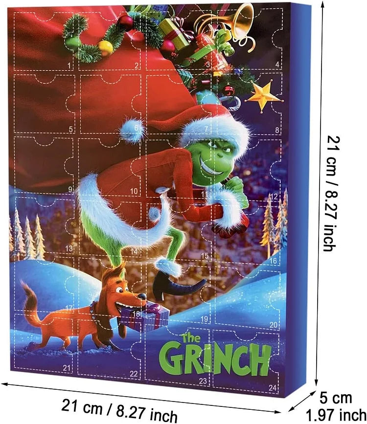Calendrier de l'Avent Monstre – Calendrier de Noël Vert avec Surprises