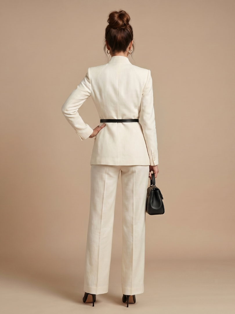 Delta | Costume ajusté à col montant