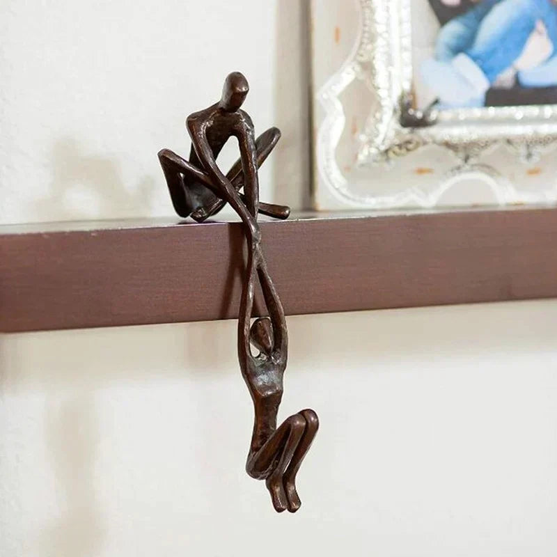 Amour Éternel et Force | Sculpture Figurine | Décoration Intérieure | Décoration Unique