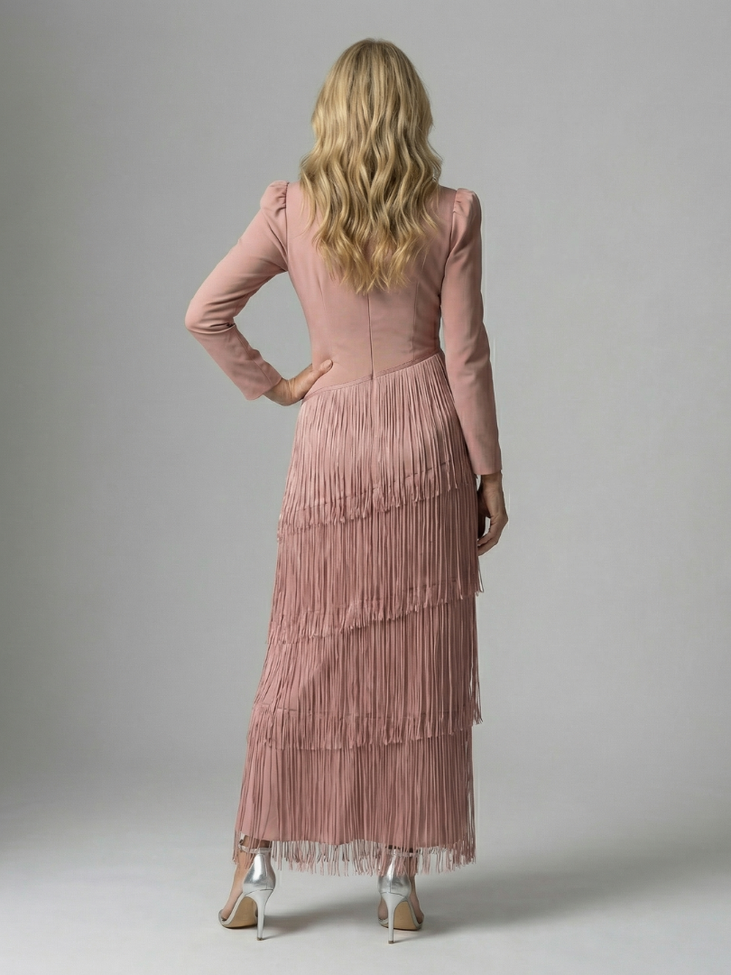 Noren | Robe Midi à Franges