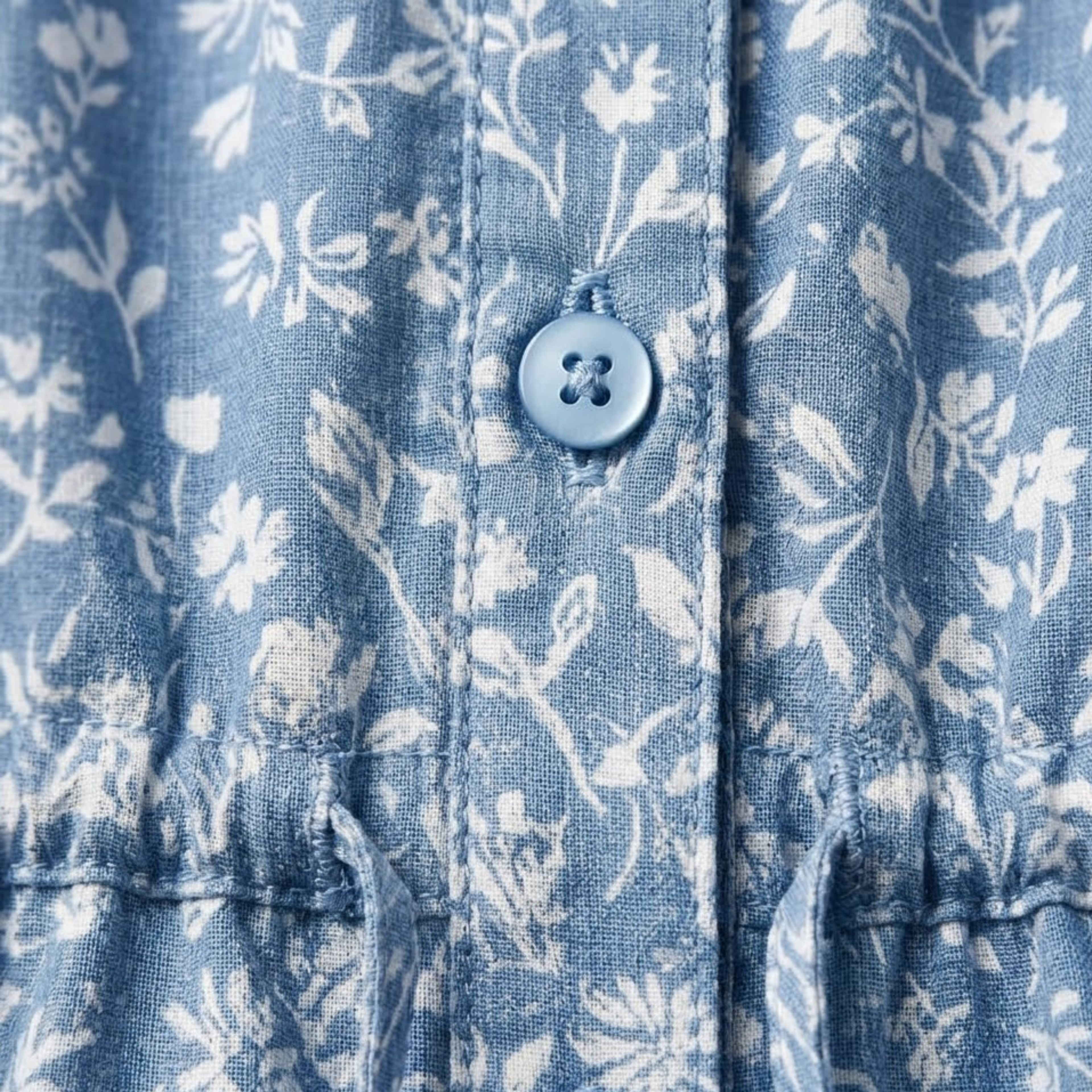 Robe Maxi Femme Florale Élégante Col V Boutons Avant