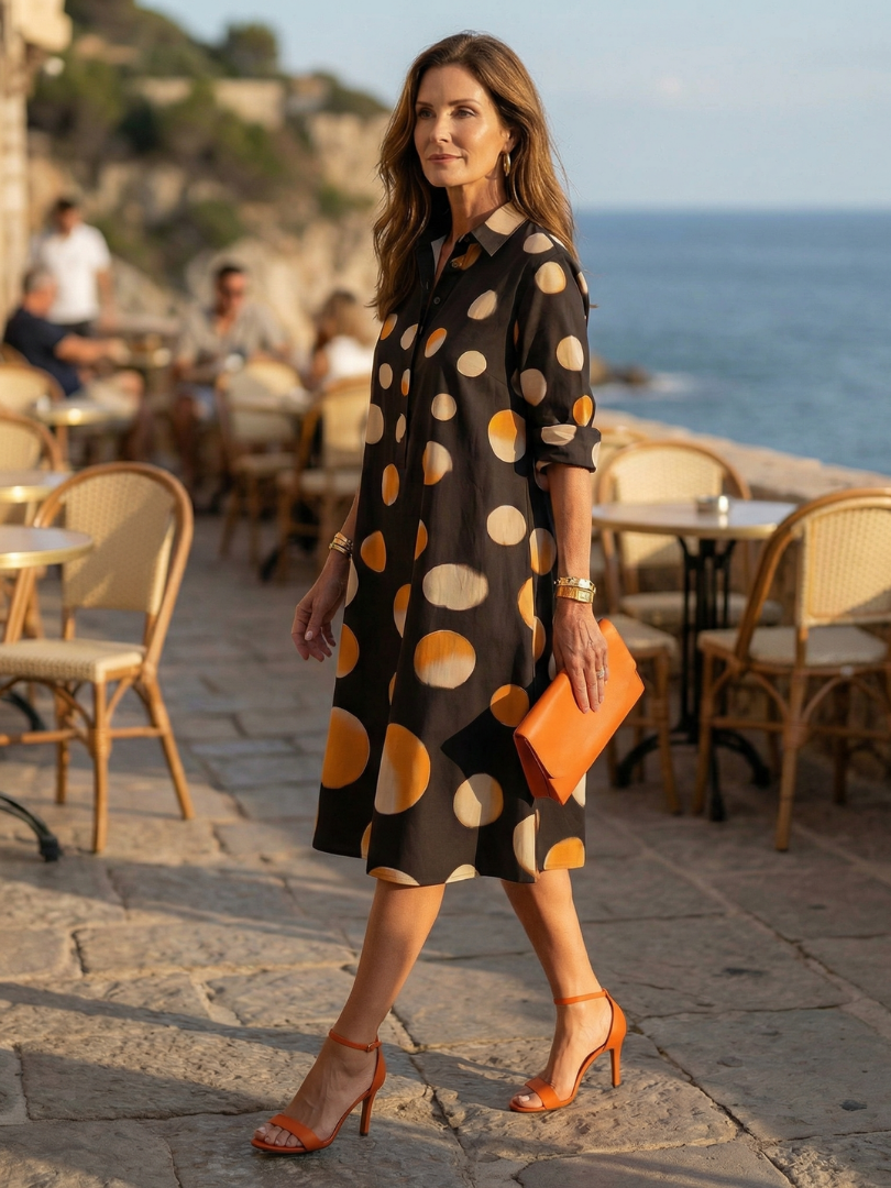 Vespera | Robe à Pois au Coucher du Soleil