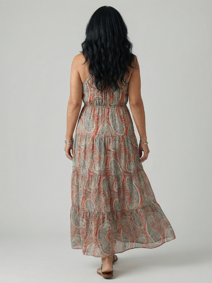 Aven | Robe Maxi Drapeau Calme