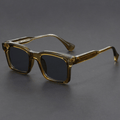 Lunettes de Soleil Carrées pour Homme avec Monture en Acétate et Verres de Protection UV400