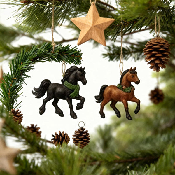 Calendrier de l'Avent Équestre Magique 2025 – 24 Figurines Peintes à la Main pour les Amateurs de Chevaux