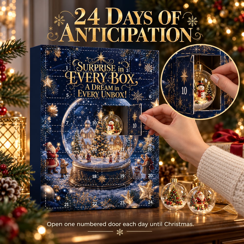 Calendrier de l'Avent Boules de Noël 2026 – 24 Jours de Surprises de Noël