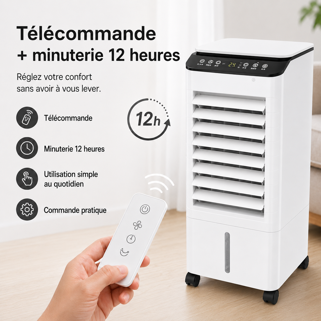 Climatiseur Portable Sans Fenêtre pour Maison et Bureau