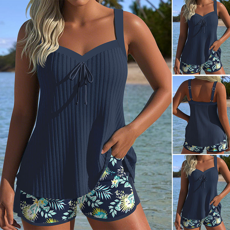 Nayi | Maillot de bain imprimé avec top et shorts