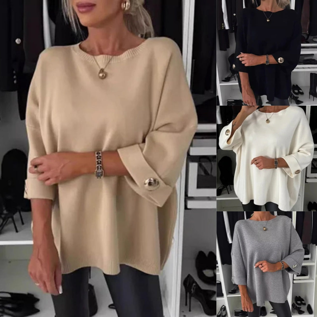 Alivia | Haut en tricot simple pour femmes, polyvalent et chic