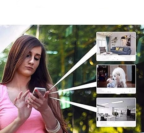 Caméra de Sécurité WiFi Sans Fil 1080p pour Intérieur et Extérieur – Compatible Maisons Intelligentes, Design Résistant aux Intempéries