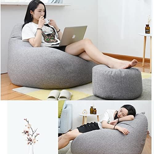 Norvo | Bean Bag Luxueux Lin – Mobilier de siège ergonomique et élégant