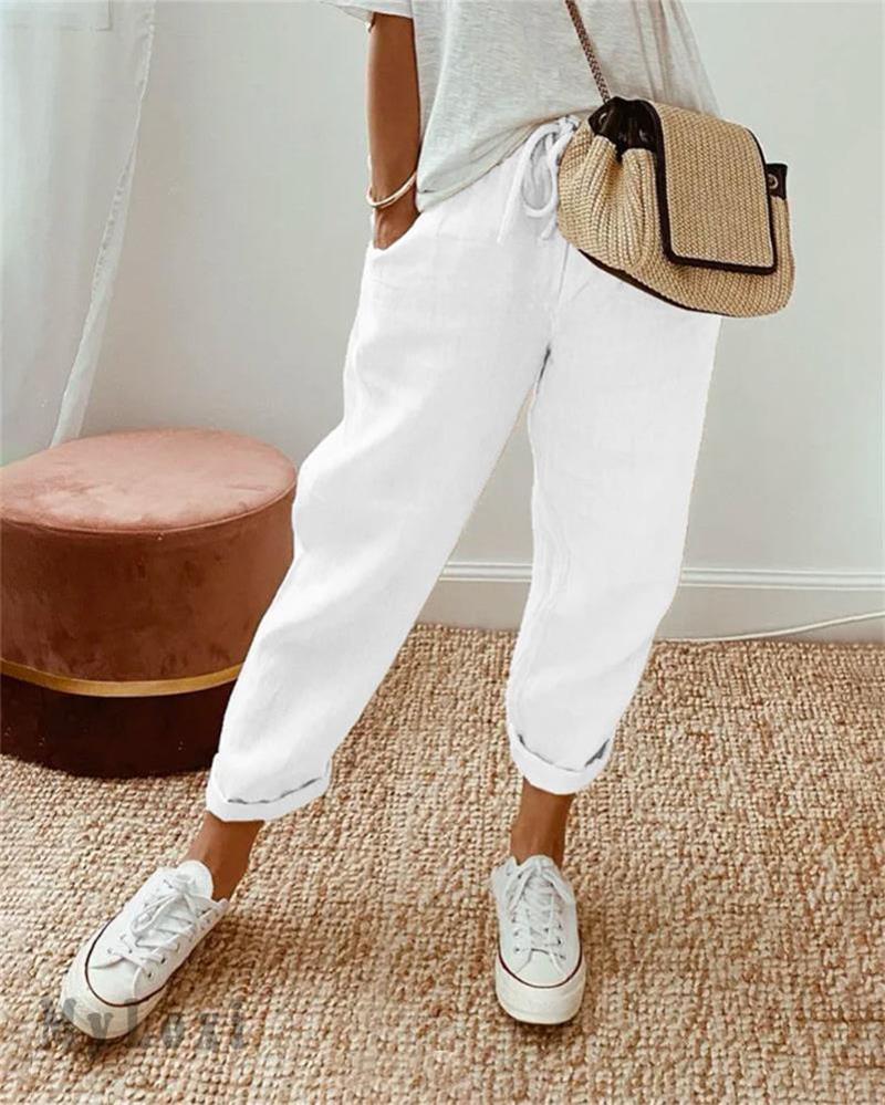 Pantalon Relaxed Fit Femme