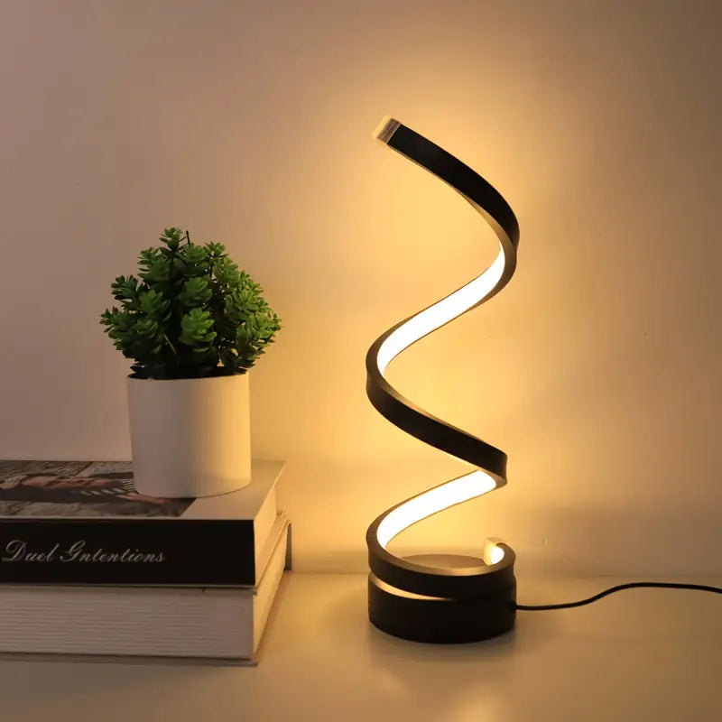SPIRALUX – Lampe de table LED spirale au design moderne (Dimmable)