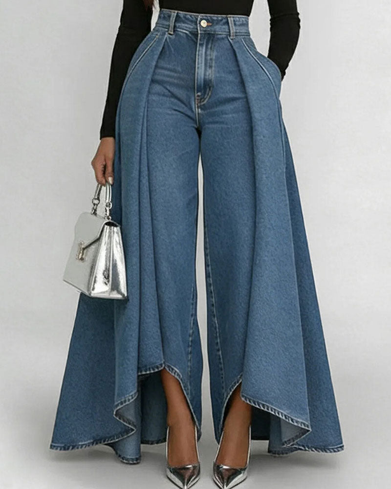 Pantalon large élégant