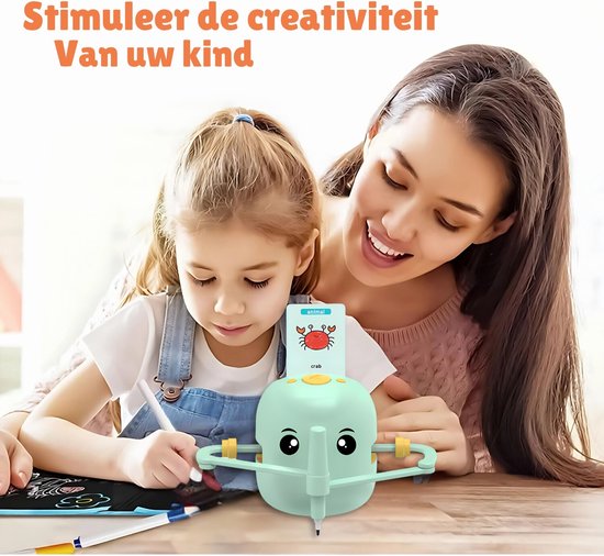 DrawMaster | Améliore les compétences en dessin d'un enfant | Jouet éducatif incluant 100 cartes de dessin