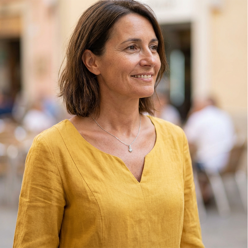 Robe décontractée à décolleté en V pour femmes avec manches 3/4 et poches