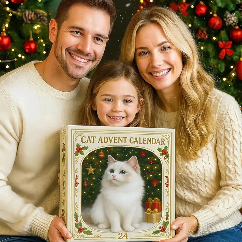 Calendrier de l'Avent pour Chats 2026 – 24 Jours de Joyeuses Surprises Félin