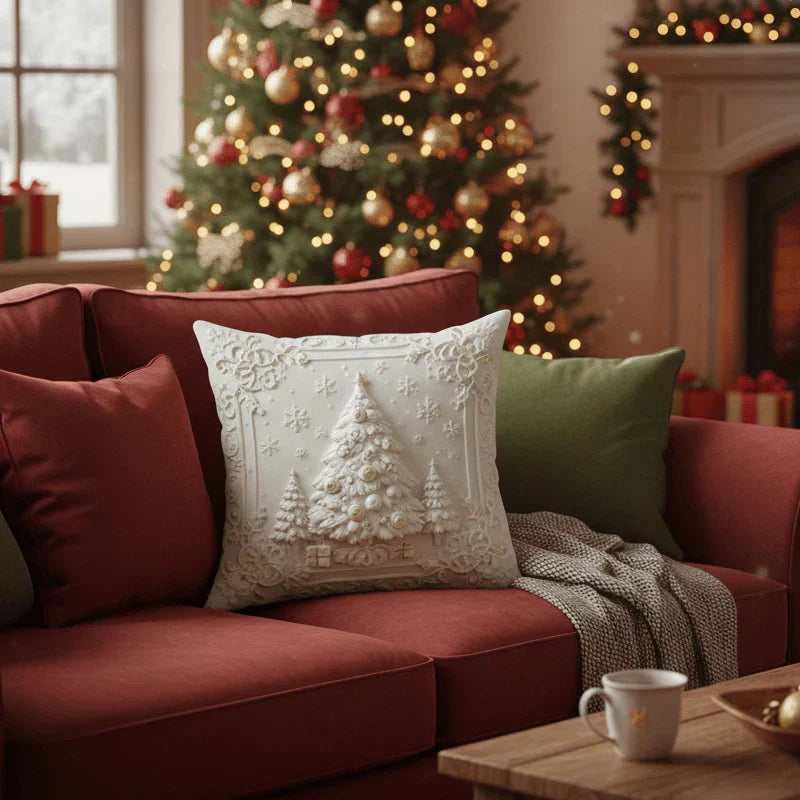 DecorCovers | Ensemble de 4 Housses Décoratives de Noël 3D