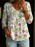 Tathy | Blouse de loisirs féminine avec motif floral