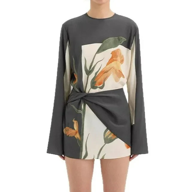 Robe Mini Cocktail Constance à Imprimé Floral