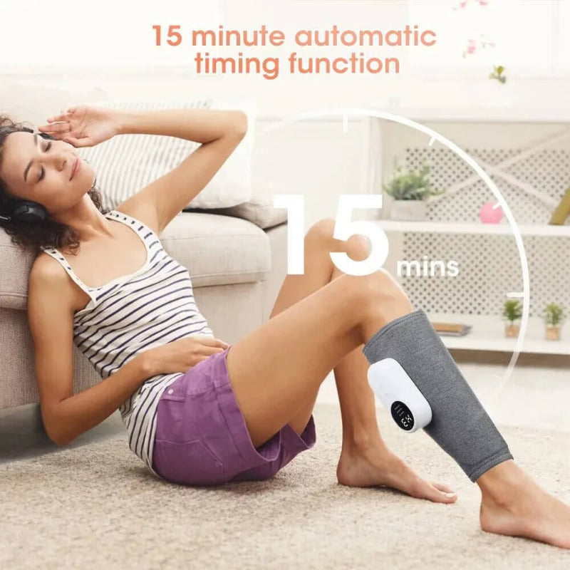 LegRelief Pro | Appareil de Massage des Jambes et Mollets Rechargeable sans Fil avec Compression d'Air