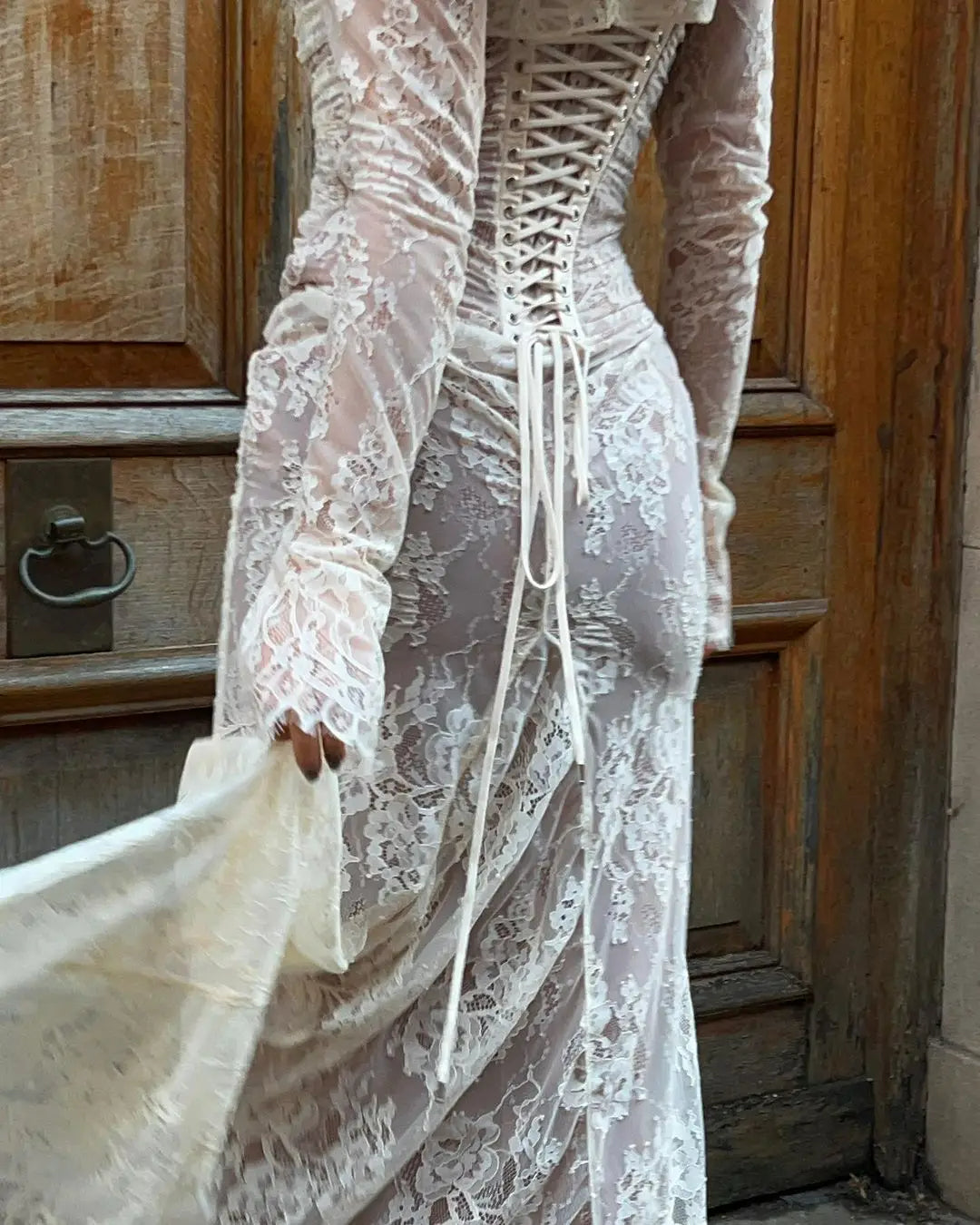 Robe Maxi de Mariage en Dentelle Longue Livilla