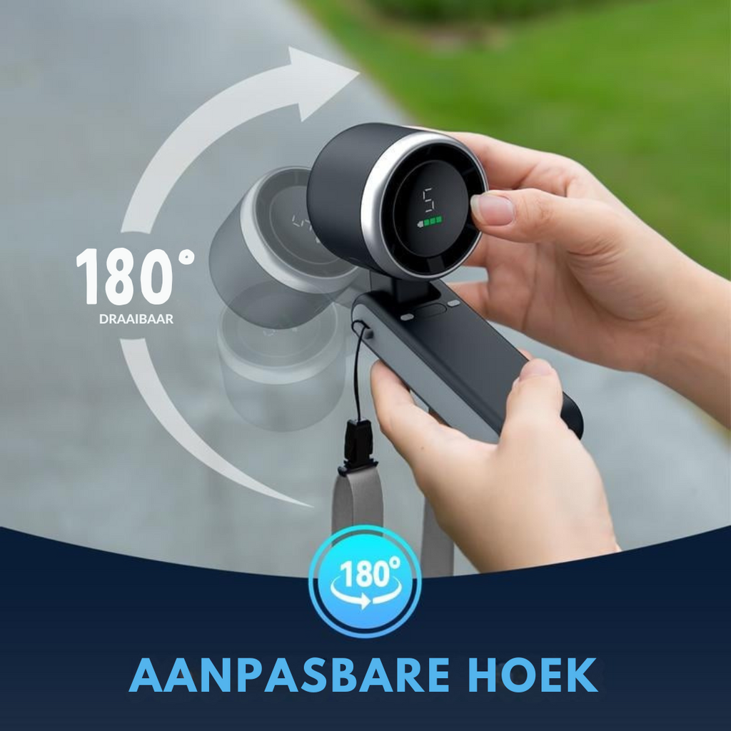 Aurelia Luxe Serene Ventilateur de Poche | Ventilateur élégant pour un confort et une tranquillité ultimes