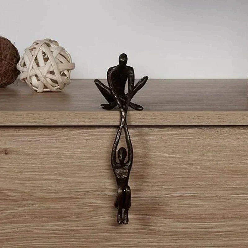 Amour Éternel et Force | Sculpture Figurine | Décoration Intérieure | Décoration Unique