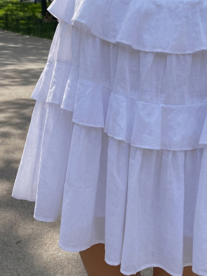 Sowan | Robe Mini à Volants et Coupe Décontractée