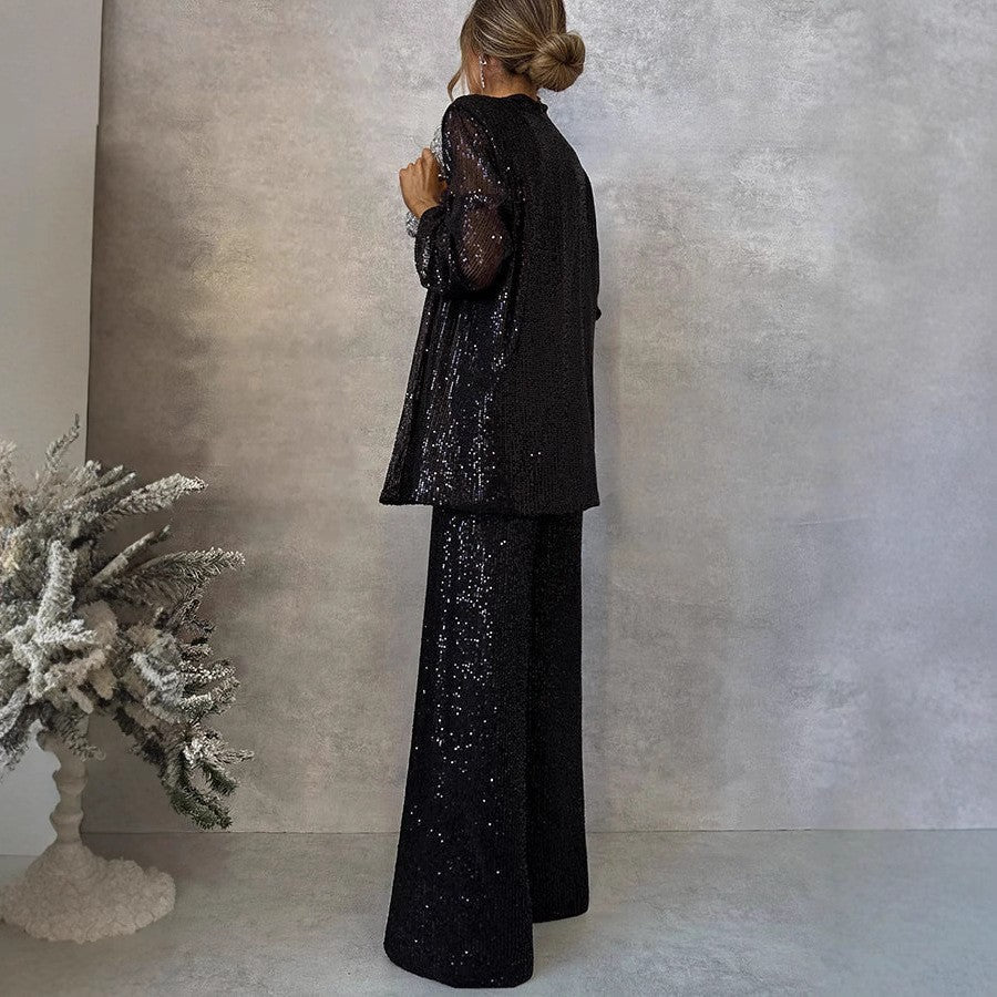 Echoarchiv | Design Tendance - Costume Paillettes Taille Haute