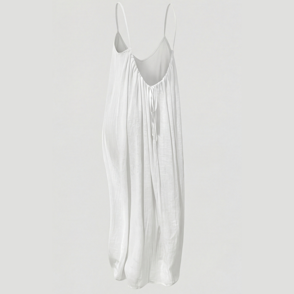 Soleia – Robe maxi d'été fluide à dos ouvert