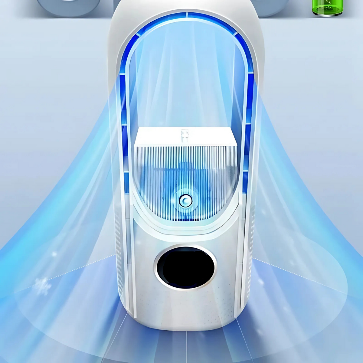 Ventilateur USB Sans Lame Refroidisseur d'Air Silencieux avec Minuterie et Humidification