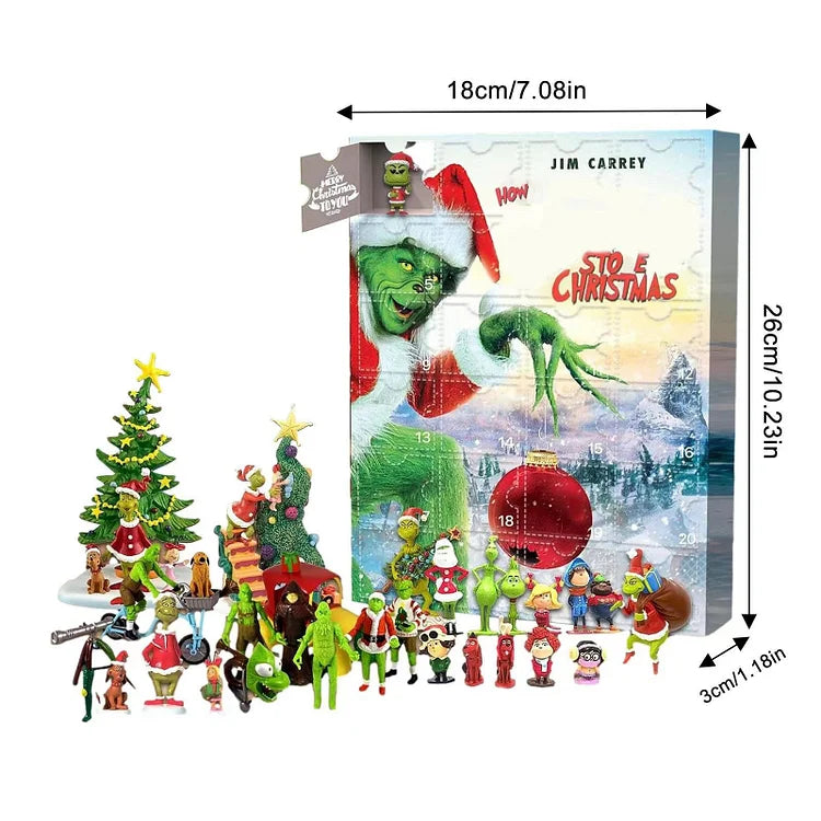 Calendrier de l'Avent Monstre – Calendrier de l'Avent Vert avec Surprises